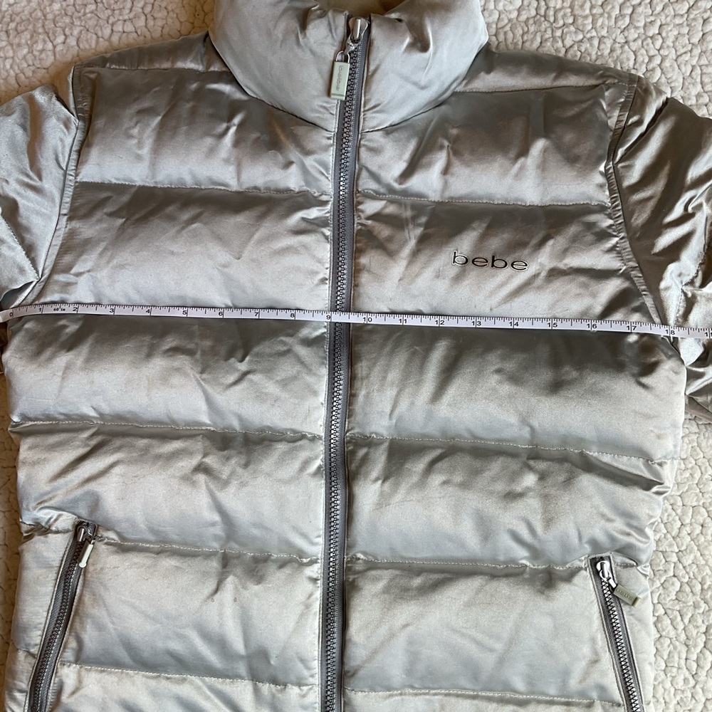 Vintage Bebe Silver Down Puffer Jacket - image 6